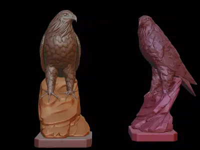 Eagle Statue 3D print model