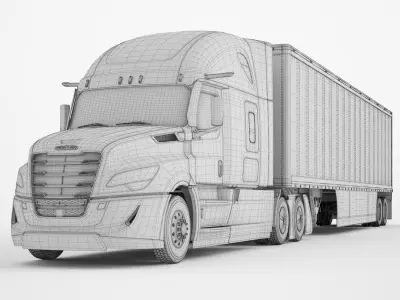  Freightliner Cascadia 2025 Truck Trailer 02 