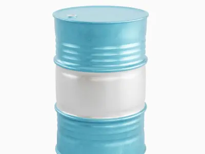 Steel Barrel Set  3D model