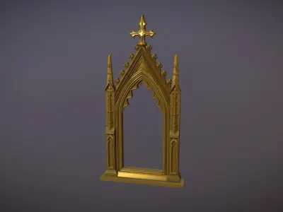 Antique Gothic frame for mirror or wall ornament 3D print model