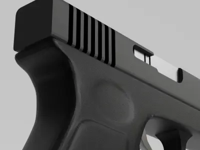 Low Poly Glock 18 Low-poly 3D model