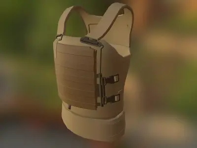 VIRTUS Military Body Armor Free low-poly 3D model