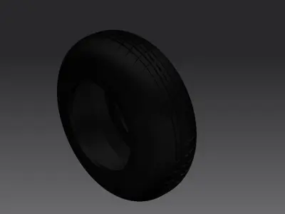 Car Tyre Free 3D model Polygon mesh