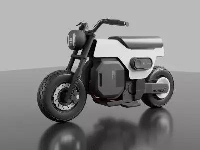 Motorcycle Honda E dox 3D model