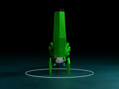 cute robot  Low-poly 3D model purchase