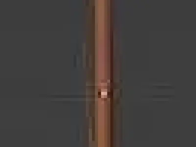 3D glaive hammer 3D model