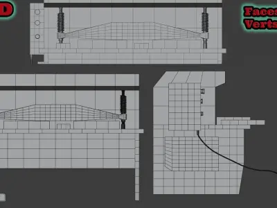 Electromechanical guillotine Metal Master ETG 2015E 3D model
