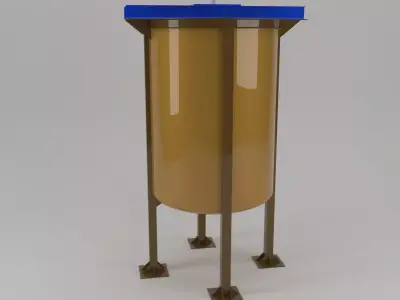 5 Cubic Meter Tank 3D Model  Free Download in Multiple Formats 3D model
