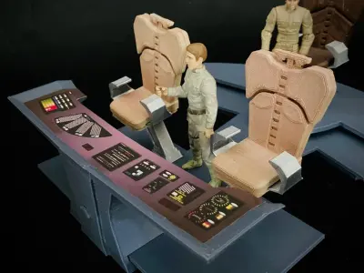 USS Reliant Bridge Control Center Console - The Wrath of Khan 3D print model