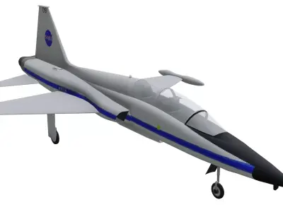 Northrop T-38 Talon Low-poly 3D model purchase