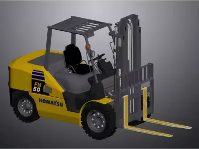 Forklift 3D model by liuluhong - Textured