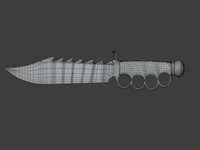 Knife Weapon-Free Free low-poly 3D model