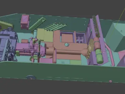 Panzer I interior hull 3D model