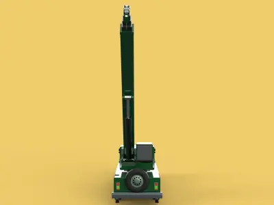 ARMY MILITARY RESCUE ARMOURED CRANE WRECKER TRUCK WINCH WINCHES 3D model