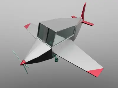 Airplane Free low-poly 3D model purchase