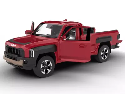 Kia Tasman Single Cab 2026 HQ 3d model 3D model