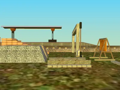 Railway Assets 3D Models Free low-poly 3D model