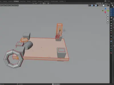 Pier on the ocean 3D model