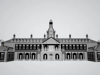 Palace building 3D model