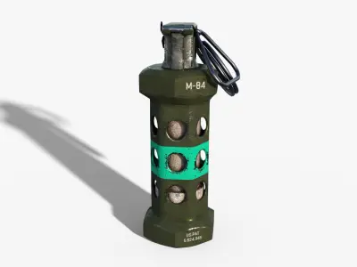 M84 Stun Grenade Low-poly 3D model order