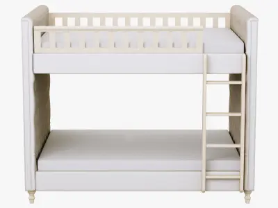 Restoration Hardware Chesterfield Full-Over-Full Bunk Bed 3D model