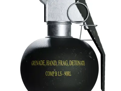 Grenade Free 3D model 5
