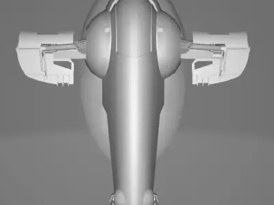 STAR WARS Boba Fett Slave 1 Ship Low Poly Game FBX MODEL Low-poly 3D model