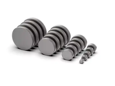 Herringbone Double Helical Gear Set 3D print model