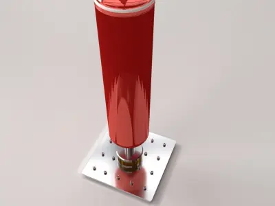 Suction Stand Punching Bag 3D model