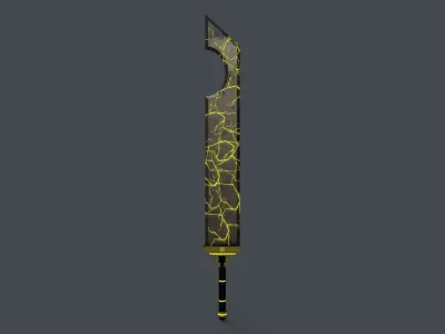 Sci-Fi Sword V1 - 05 Low-poly 3D model