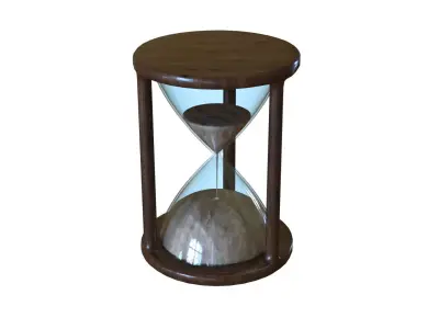 Hour Glass Low-poly 3D model