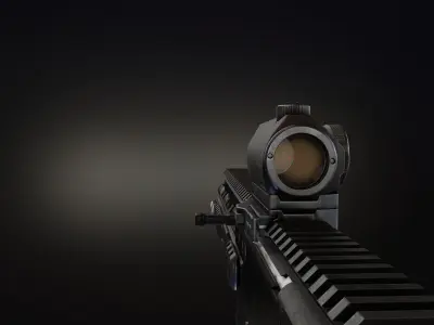 Aimpoint Micro T1 Low-poly 3D model