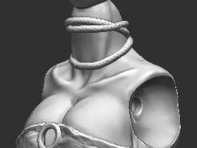 Tribal Warrior Topper for Mythic Legions 3D print model