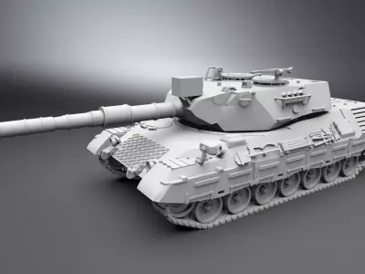 Leopard 1 A4 Scale model 3D print model