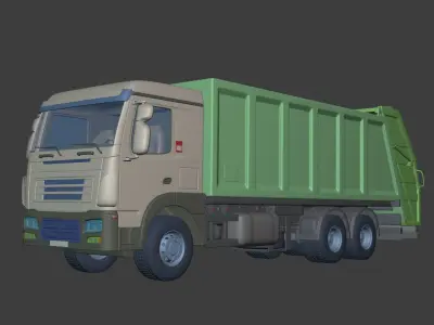 Generic Garbage Truck 3D model