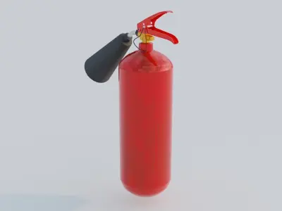 Standart Fire Extinguisher Low-poly 3D model
