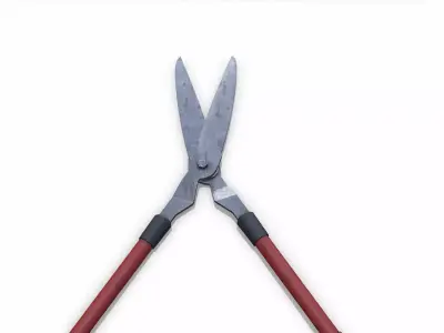 Gardening Scissors Low-poly PBR Low-poly 3D model