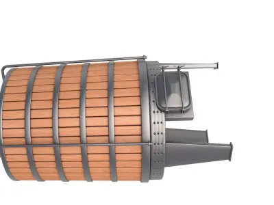 wine fermenting barrel 3D model