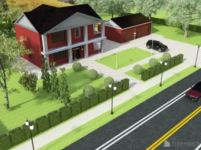 Private house for a family of 4 people 3D model