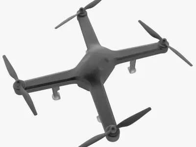 Drone 1 with propellers 3D model