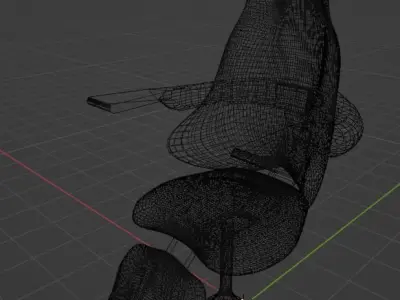 Swivel chair Free low-poly 3D model purchase