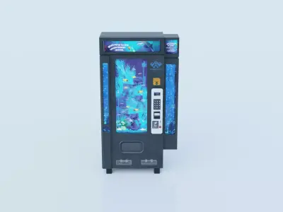 Fish-machine vending machine 3D model
