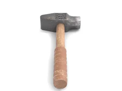 Hammer Low-poly 3D model 19