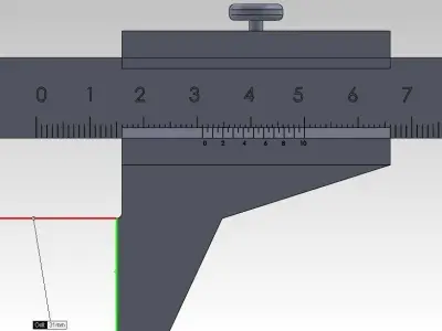 Vernier caliper Free 3D model purchase