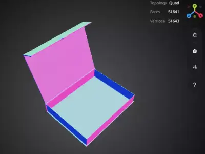 Open Packaging Mockup 3D model