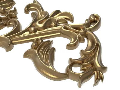decorative pattern ready for 3D printing 3D model 60