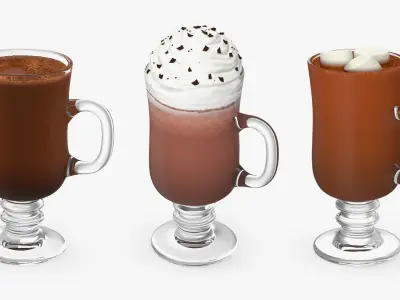  Irish Glass Hot Chocolates Collection 