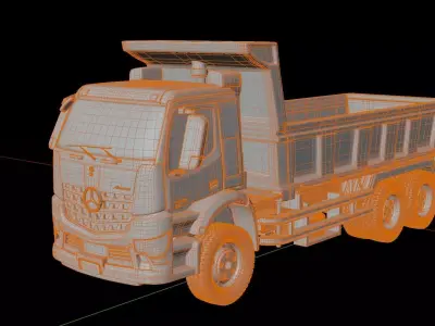 Mercedes Benz Arocs Tipper Truck 3D model