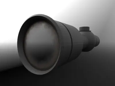  High-Resolution Weapon Lens Model Low-poly 3D model