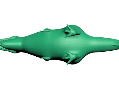 T REX LOW POLY dog Low-poly 3D model